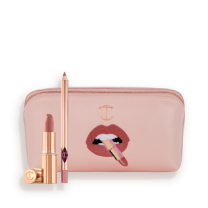 ICONIC MAKEUP KIT PILLOW TALK LIP KIT & MAKEUP BAG